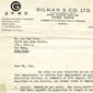 The appointment letter of Gilman & Company Ltd. in the 1970s